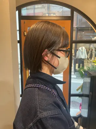 ショート カラー 神戸ボブ✂️ ioe三宮/田 伸佳のヘアスタイル