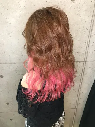 カラー 💎馴染むエクステ ×カラーTOMO💎のヘアスタイル