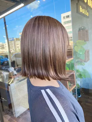 ミディアム 暖色系カラー まおのヘアスタイル