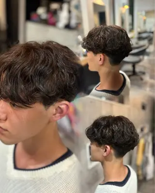 パーマ メンズ 矢野 夢果のヘアスタイル