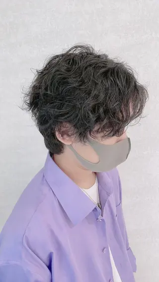 パーマ メンズ 堀 舜介/メンズカットのヘアスタイル