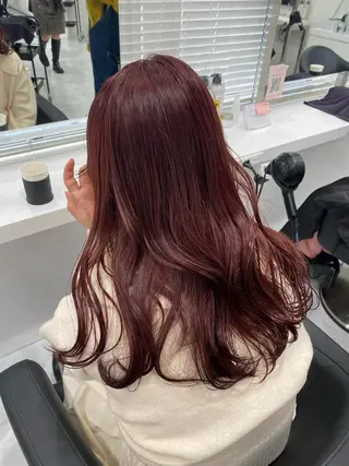 ロング カラー ヘアアレンジ SALOWIN 宇田川店所属・ブリーチなしトレンド SHUSAKUのヘアスタイル