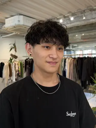 パーマ メンズ ANY/メンズ特化/ シバヤ ユウキのヘアスタイル
