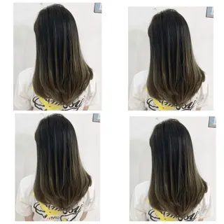 セミロング カラー 京都大人女性ショート 徒歩1分/秋山のヘアスタイル