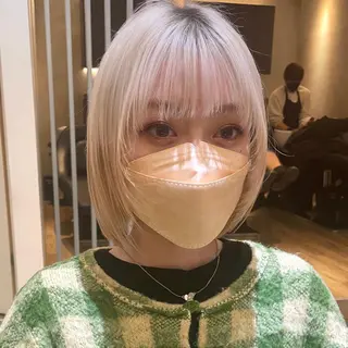 ミディアム 韓国🇰🇷透明感 ERIのヘアスタイル