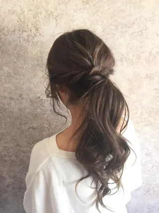 ヘアアレンジ 小顔カット✨ 透明感カラー/村上のヘアスタイル