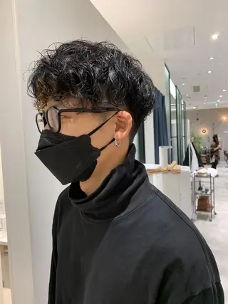 パーマ メンズ 似合わせ/レイヤー/ ボブ/西島 絢香のヘアスタイル