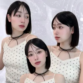 ミディアム 縮毛矯正/韓国ヘア /レイヤー🎀ミズキのヘアスタイル