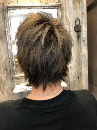 ショート カラー メンズ 川野 賢のヘアスタイル