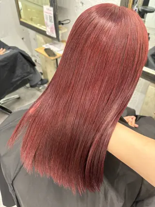 ミディアム カラー ハイトーン/ダブル カラー/akihoのヘアスタイル