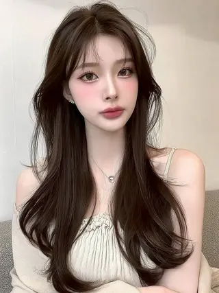 ロング カラー りきと🦋河原町 縮毛矯正/艶カラーのヘアスタイル