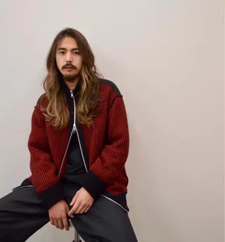 ロング カラー メンズ KEPKA ヤマグチ 天神 今泉のヘアスタイル