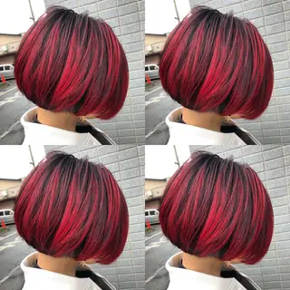 ショート カラー 似合わせ レイヤー須川のヘアスタイル