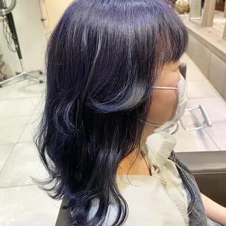 セミロング カラー 川越 輝梨奈のヘアスタイル