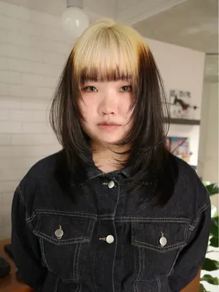 カラー 原宿/ハイトーン ⭐︎airi⭐︎のヘアスタイル