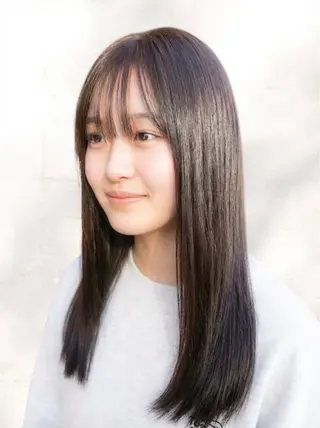 ロング 縮毛矯正/髪質改善 飯田公祐のヘアスタイル