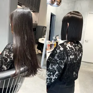 ショート ボブ/縮毛矯正/ 高嶋 優のヘアスタイル