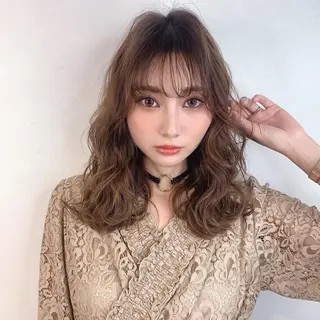 ミディアム _WHITE上本町 上本町店のヘアスタイル