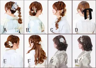 ロング YUMEYAKATA 五条店のヘアスタイル