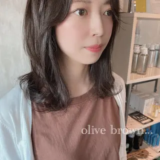 ミディアム カラー ヘアアレンジ stylist/蛯谷 珠里のヘアスタイル