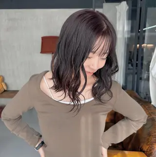 カラー はしもと みおのヘアスタイル