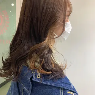 セミロング カラー HARUKA韓国ヘア /Luana梅田のヘアスタイル