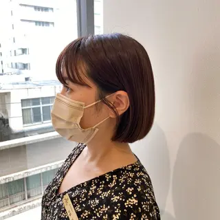 ショート カラー 巻ける縮毛矯正/艶 カラーchika🩵のヘアスタイル