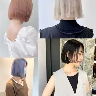 ショート カラー Piaコータロー ハイトーン&‪ボブのヘアスタイル