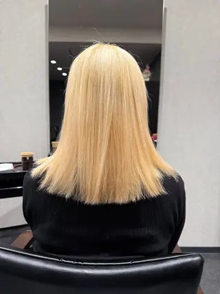 セミロング 髪質改善⚡️カラー 🍀武久 誠🍀のヘアスタイル