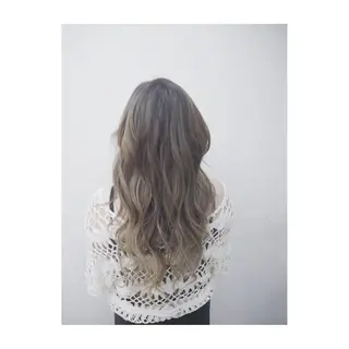 セミロング カラー 永岡 鉄平のヘアスタイル