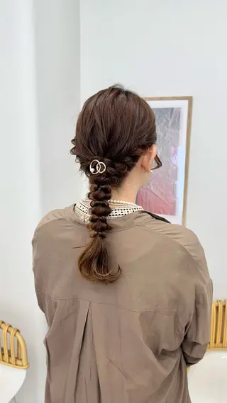 セミロング mina★ボブcut 透明感color🥣のヘアスタイル