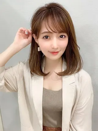 セミロング 💫Silk-lei 大久保晴稀💫のヘアスタイル