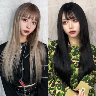 ロング カラー SHURI❤️‍🔥 中/韓mix ♡のヘアスタイル