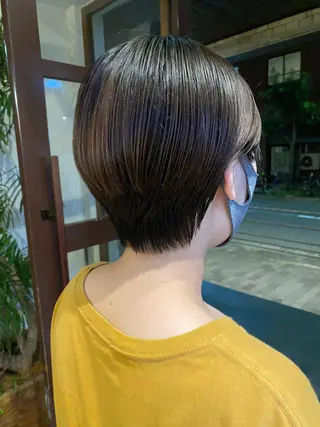 ショート カラー ヘアアレンジ 、 、のヘアスタイル