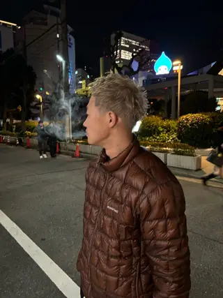 カラー メンズ 文字 遼哉のヘアスタイル