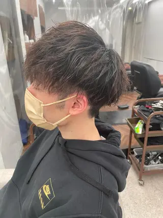 ショート パーマ メンズ メンズスタイリスト✨ 助川龍哉のヘアスタイル