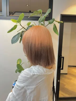 ミディアム カラー ハイトーンカラ ー/小川のヘアスタイル