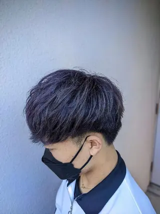 カラー ショート メンズ 小川 健治✨のヘアスタイル