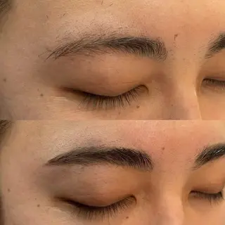 アイブロウ たけだゆめ ダブルカラーのヘアスタイル