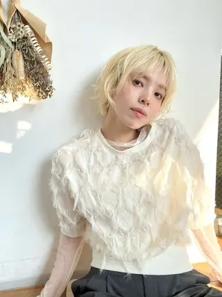 ショート 暖色カラー/似合わせ カット/名古屋/辻のヘアスタイル