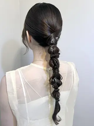 ヘアアレンジ 🤍ヘアセット.ヘア アレンジ湯山詩織🤍のヘアスタイル