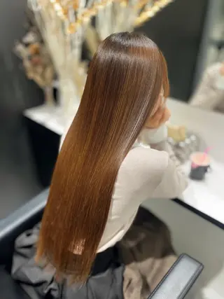 ロング 髪質改善/縮毛矯正 艶カラー/珠聡のヘアスタイル