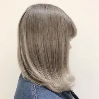 セミロング カラー 下妻 カラーエクステ難波のヘアスタイル