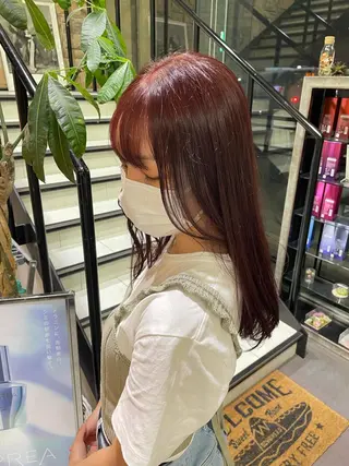 ミディアム 韓国ハイトーン🦋 hikariのヘアスタイル