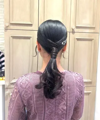 ヘアアレンジ 🎀透明感カラー🎀 ヘアメ／mikotoのヘアスタイル