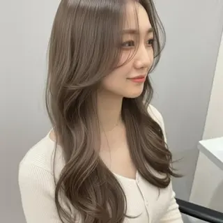 ロング カラー 好印象メンズ特化/就 活/縮毛髪質改善のヘアスタイル