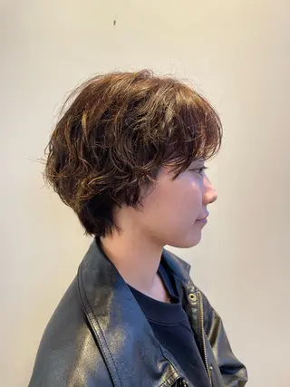 ショート パーマ Toiro 横浜所属・🎀レイヤー/パーマ カラー/ai🎀のヘアスタイル