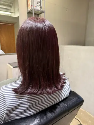 ミディアム 安藤 里奈のヘアスタイル
