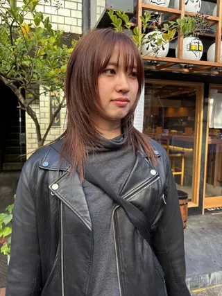 ミディアム カラー sakura🌸 レイヤー/韓国ヘアのヘアスタイル