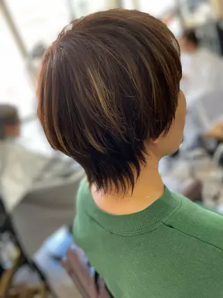 ショート カラー HAIR MAKE Avalon 橋本店所属・💎白髪染めも対応 🙆👌山本明菜のヘアスタイル